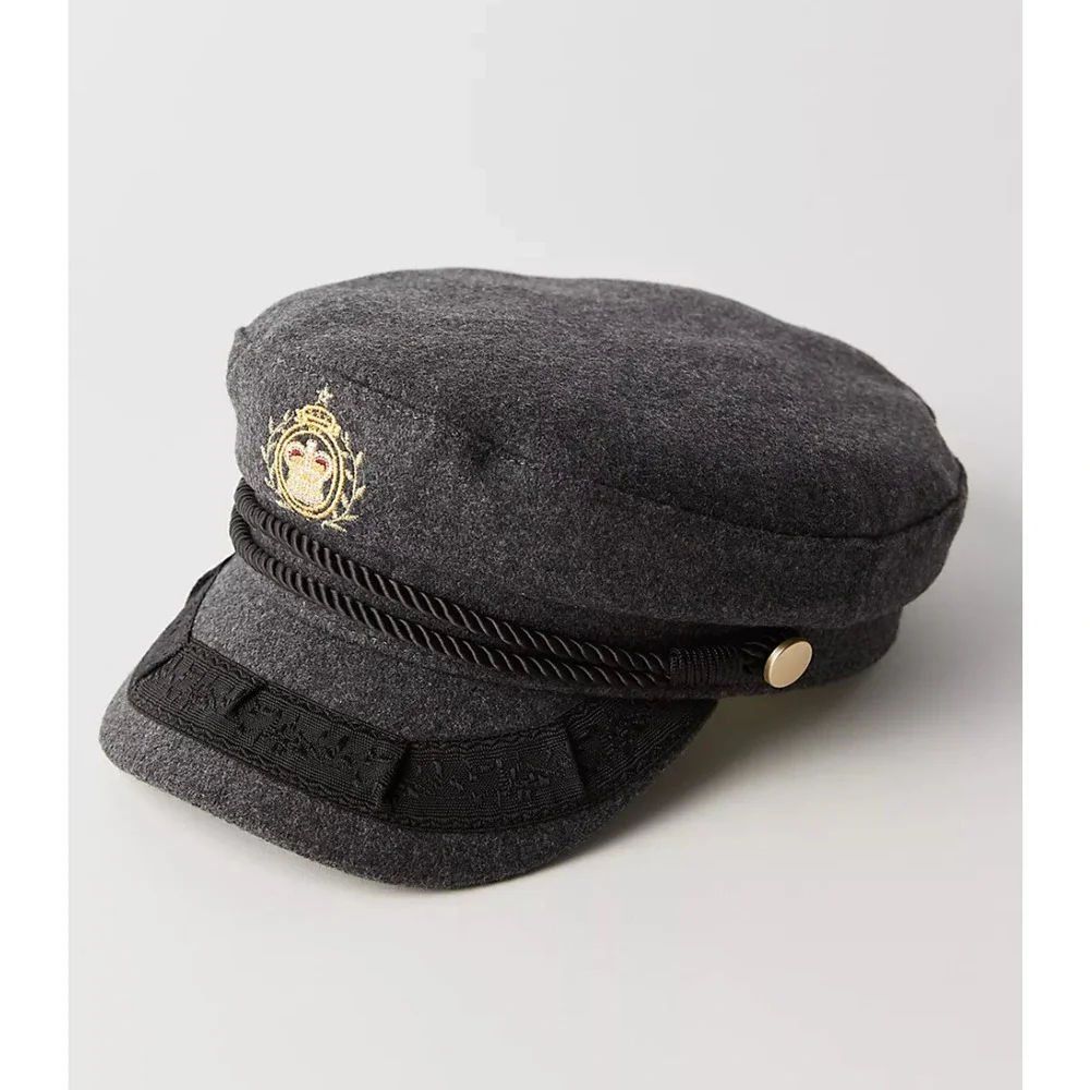 FREE PEOPLE PREP WOOL CADET CAP / HAT - Picture 2 of 7